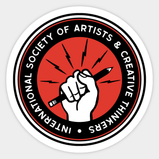 International Society of Artists & Creative Thinkers Sticker